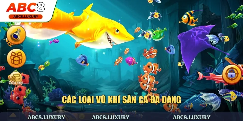 Các loại vũ khí săn cá đa dạng