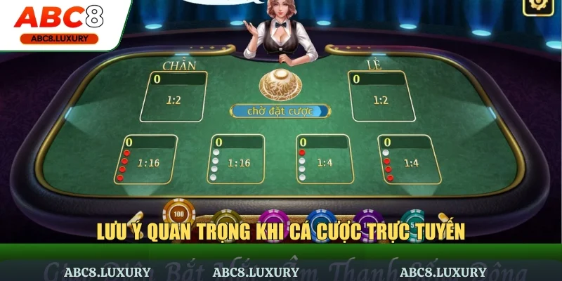 Lưu ý quan trọng khi cá cược xóc đĩa trực tuyến 2026